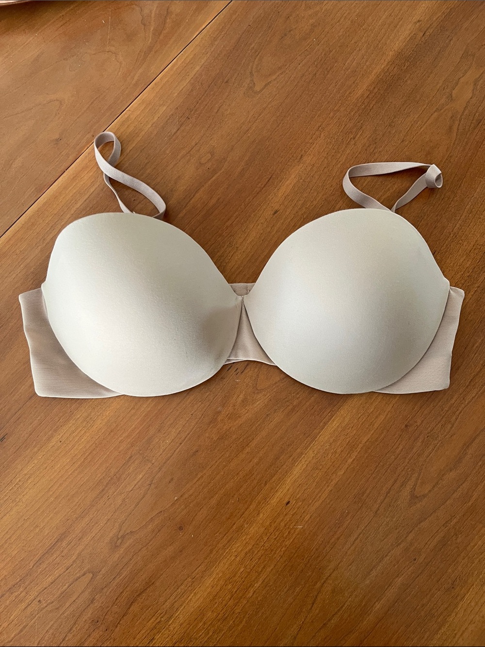 Maidenform Neutral Nude Strapless Push-Up Bra